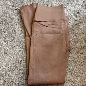 Fabletics SculptKnit High-Waisted Leggings in Tan
